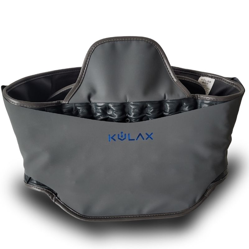 Spinal air decompression belt with inflatable lumbar support