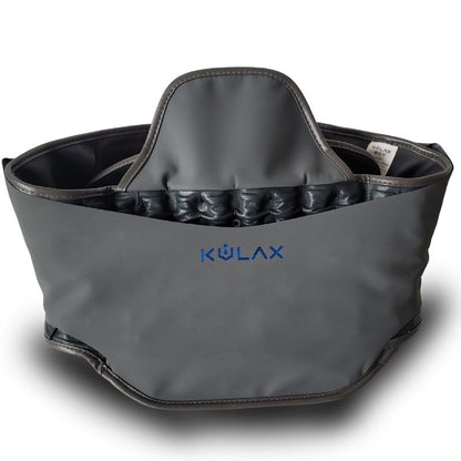 Spinal air decompression belt with inflatable lumbar support